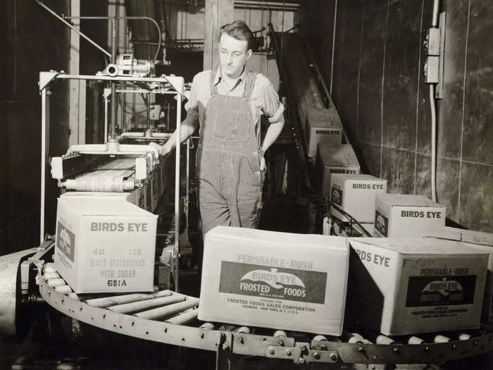 In 1924, Clarence Birdseye invented a quick-freezing method to bring frozen food to the masses.