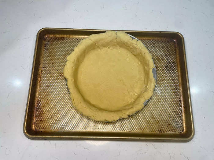 Bake the pie crust for 45 to 60 minutes. 