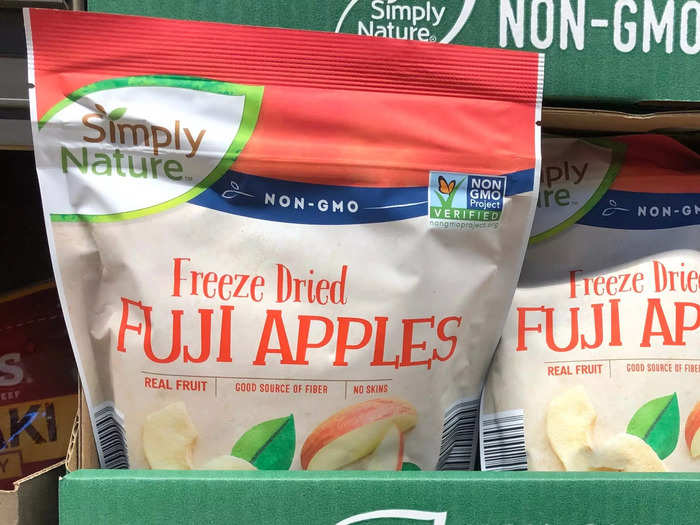 Freeze-dried apples are shelf-stable.