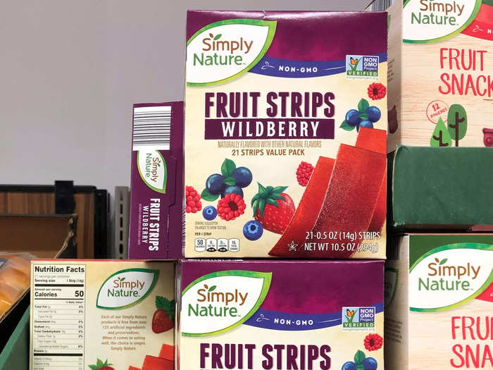 My kids are obsessed with Simply Nature fruit strips.