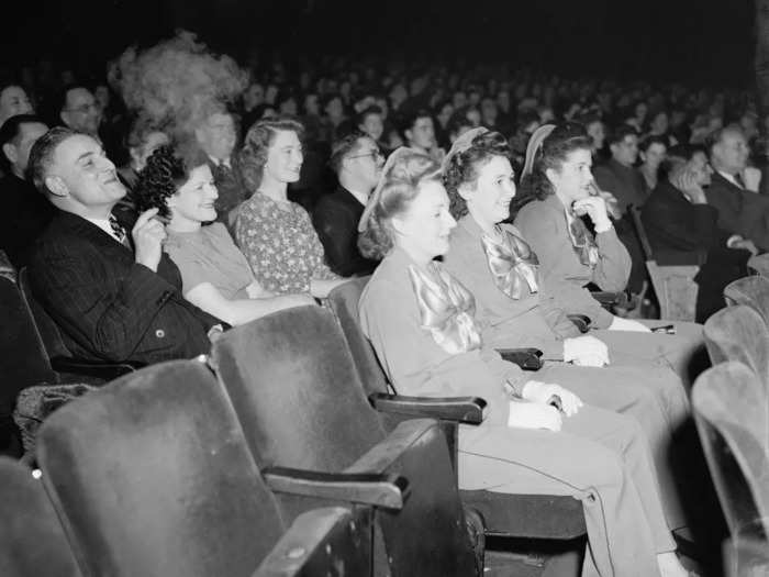 Some theaters were grander and more ornate than others, and going to the movie theater was an occasion people dressed up for.