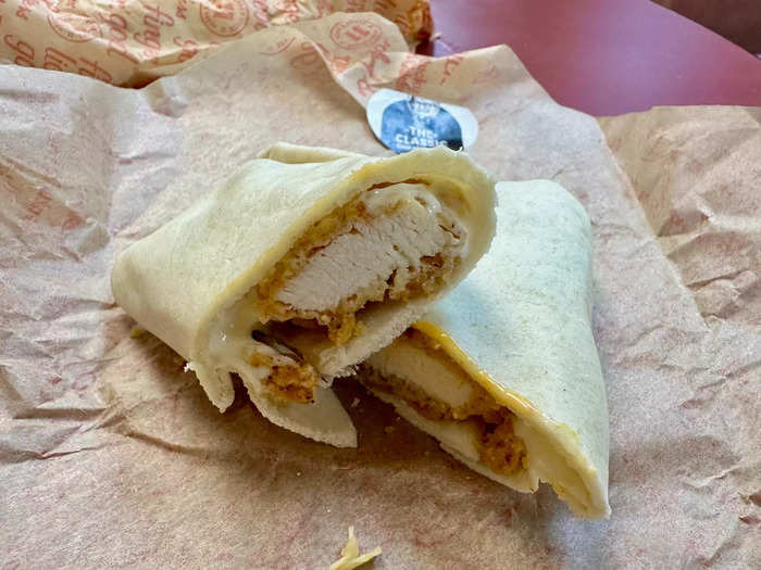 Later, I did try the Classic Chicken Wrap. It is essentially the same as the Honey BBQ Chicken Wrap sans the barbecue.