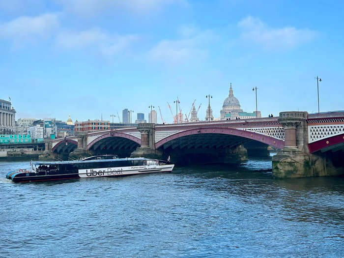 An Uber Boat ride doubles as a cheap and cheerful river cruise.