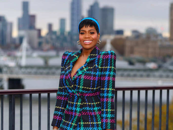 In November, Barrino channeled "Clueless" in an ensemble designed by Sergio Hudson. 
