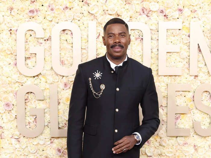 Colman Domingo elevated his all-black look with brooches.