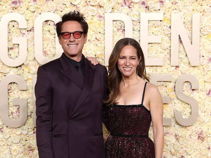 Robert Downey Jr. and his wife Susan subtly matched.