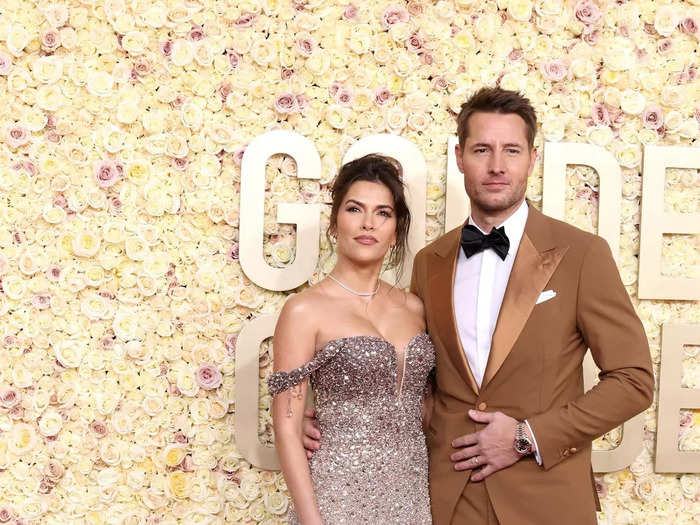 Sofia Pernas and Justin Hartley perfectly coordinated their fashion.