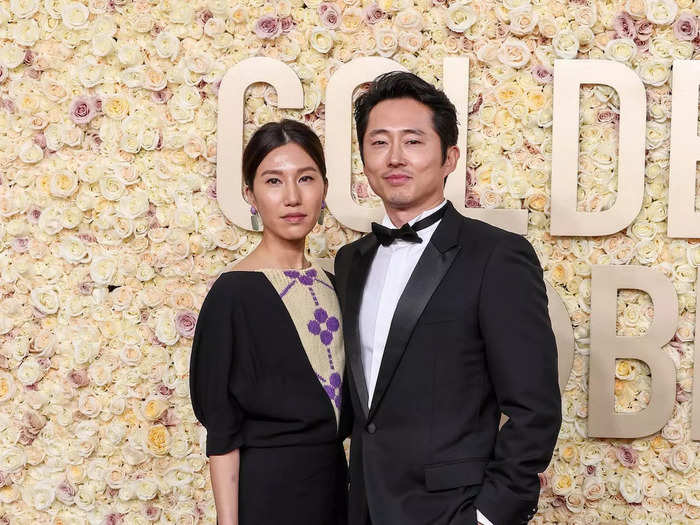 Joana Pak and Steven Yeun looked chic.