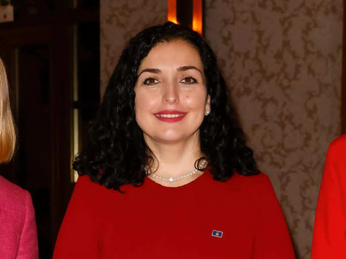 Vjosa Osmani, 41, currently serves as the second female president of Kosovo.