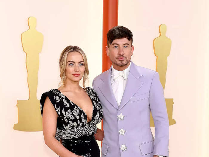 His lilac ensemble stood out at the 2023 Academy Awards, which Keoghan attended with his former partner Alyson Kierans.