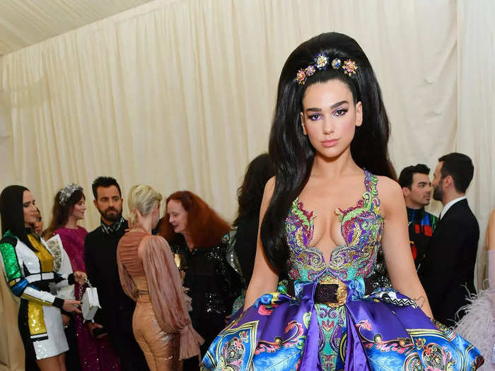 Lipa embraced color for her Met Gala debut in 2019.