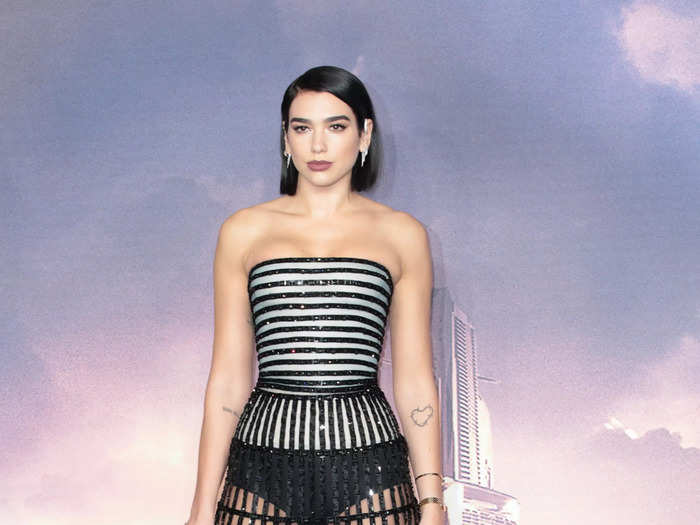 In 2019, Lipa wore a dress with a birdcage-inspired skirt.