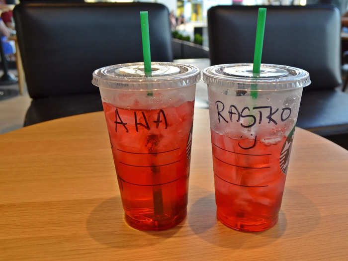 For a unique drink, try this recipe for a "watermelon" cold-foam Refresher.