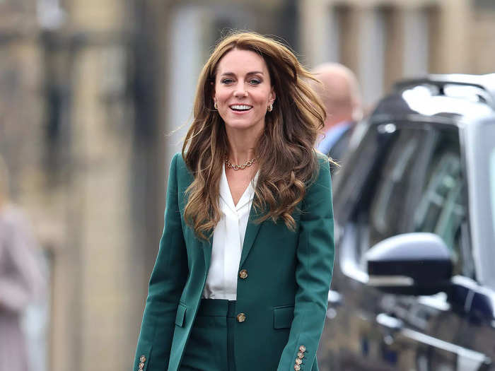 Kate embraced a power suit in September 2023.