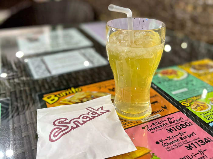 The waiting area had complimentary snacks and beverages.