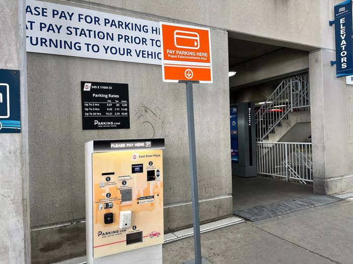 Unlike in the Midwest, where free parking lots are the norm at most stores, parking in the East River Plaza