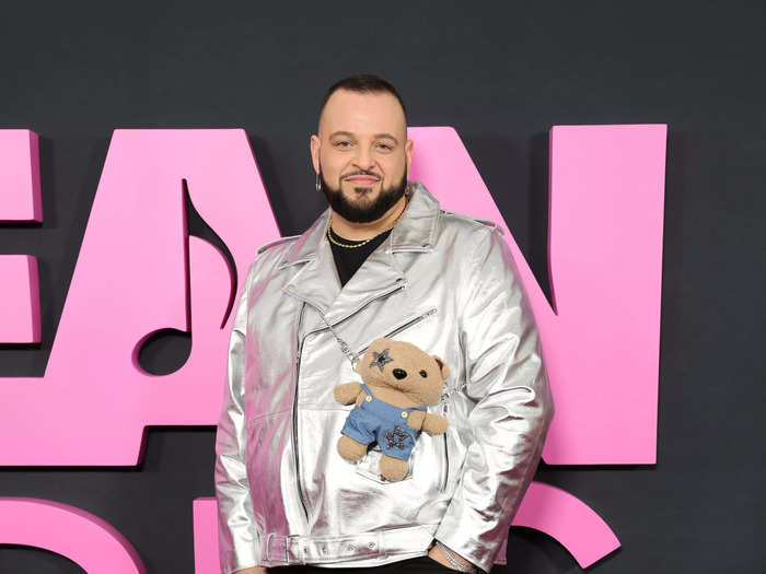 Original Damian actor Daniel Franzese wore a silver leather jacket.