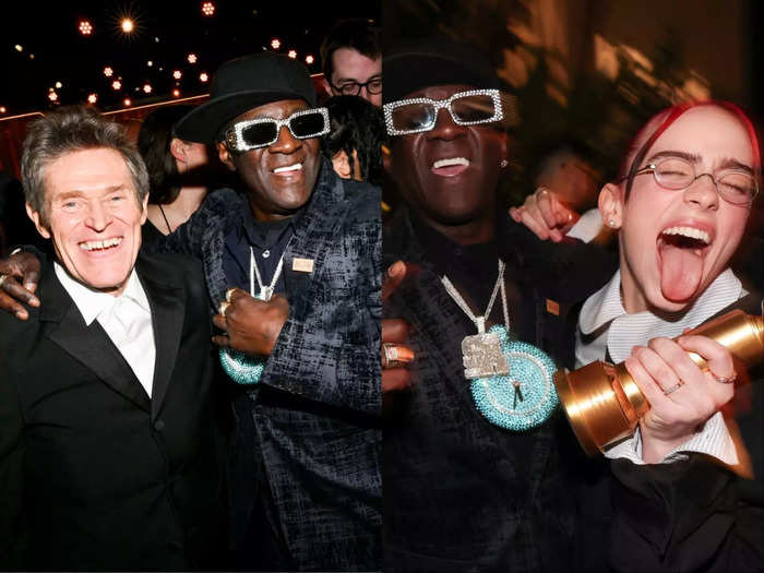 Flavor Flav was on a mission to meet every celebrity at the Golden Globes.