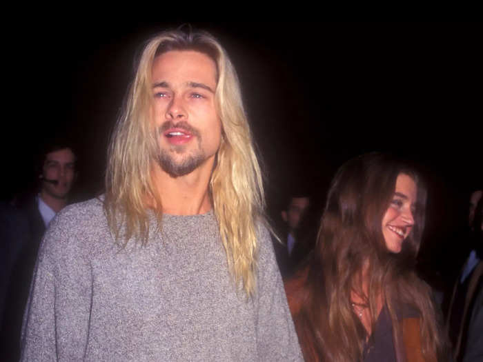 Male celebrities like Brad Pitt also kept it casual on the red carpet in grunge-inspired looks.