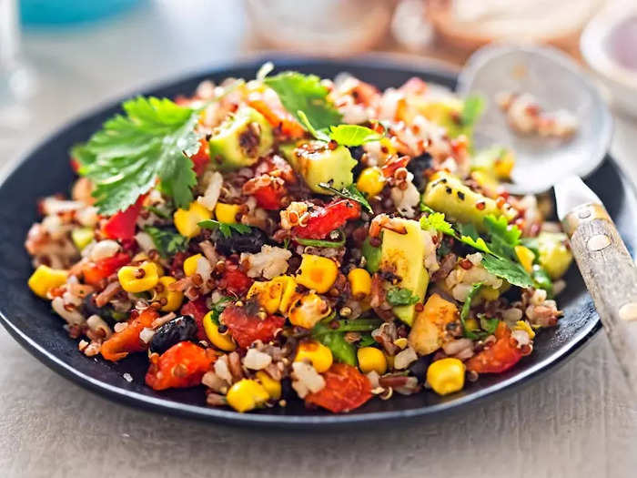 Use quinoa as an alternative to rice or pasta.