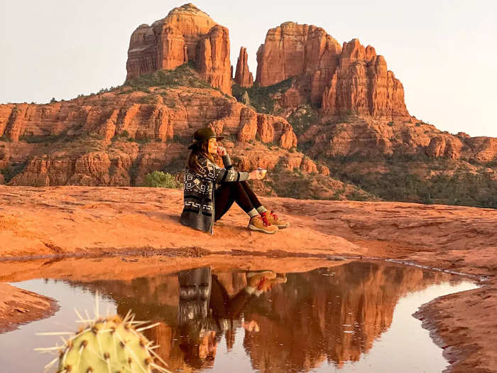 Sedona, Arizona, is known for its impressive red rocks.