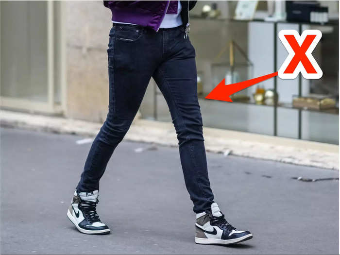 Ultra-skinny jeans are being replaced by straight-leg cuts.