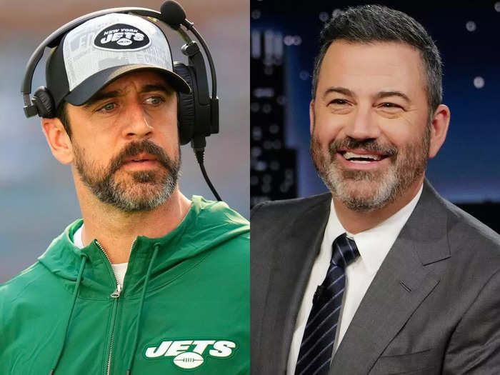 February 2023: Jimmy Kimmel calls Rodgers a "tin foil hatter."