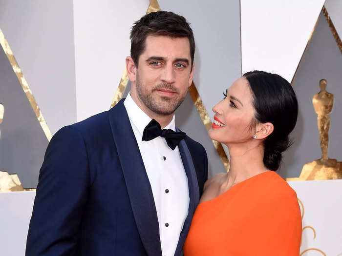 May 2018: Olivia Munn, who dated Rodgers from 2014 to 2017, suggests Rodgers