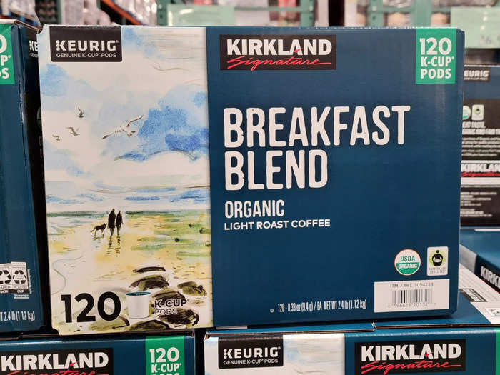 Kirkland Signature breakfast-blend coffee is a go-to for me.