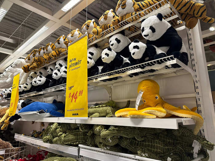 I had no idea Ikea sold so many stuffed animals.