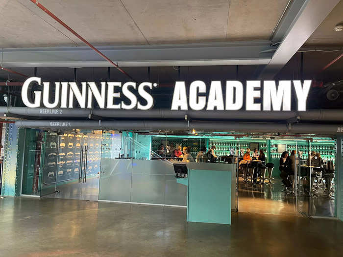 Visitors could also call into the Guinness Academy to learn the "six-step ritual" to pouring a Guinness.