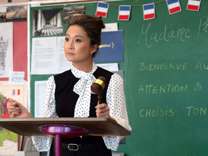 Ashley Park, who played Gretchen Wieners in the Broadway adaptation of "Mean Girls," appears as a North Shore High School teacher.