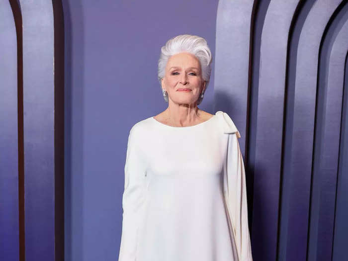 Glenn Close arrived at the Governors Awards in an ethereal, long-sleeved Dior gown that nailed the quiet luxury trend. 