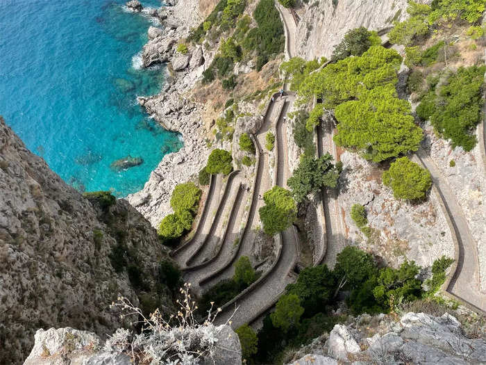 Relaxing on the island of Capri was a great way to end the trip.