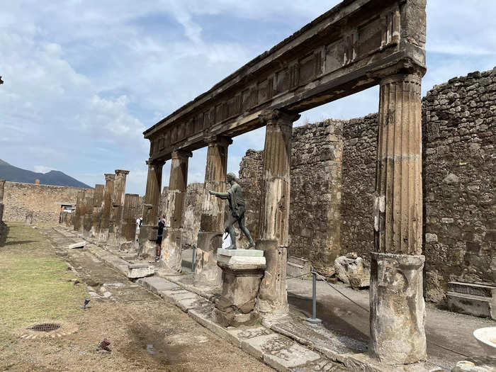 We visited Pompeii.