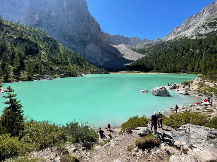 We hiked the Dolomites.