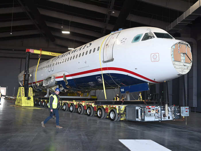 The plane has since been put into storage to make way for a new exhibit in Sully