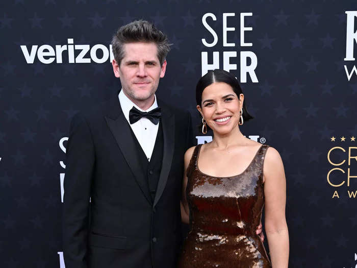 Ryan Piers Williams and America Ferrera wore classic red-carpet ensembles.