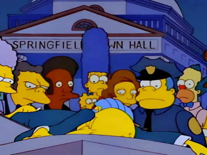 "The Simpsons" poked fun at "Dallas" with its own two-part episode, "Who Shot Mr. Burns?"