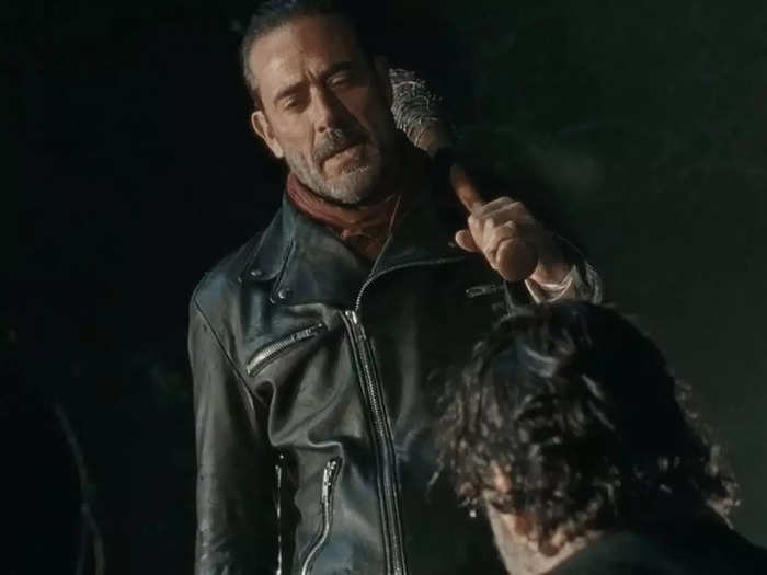 The sixth season of "The Walking Dead" used an inventive camera trick to hide who exactly Negan was beating to death with his beloved baseball bat, Lucille.