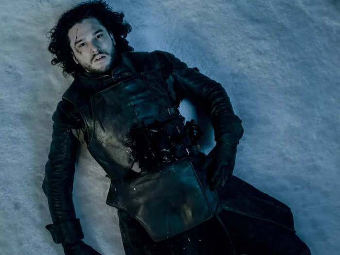 "Game of Thrones" had multiple cliffhangers throughout its eight-season run, but its most troubling was the stabbing of Jon Snow in season five.