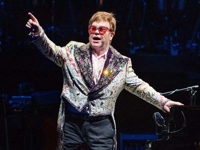 Elton John earned his EGOT through "Aida," "The Lion King," and a variety special.