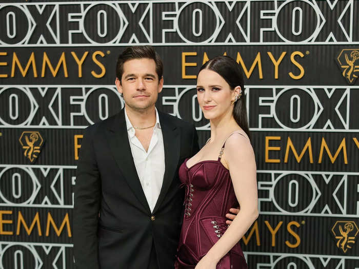 Jason Ralph and Rachel Brosnahan selected effortlessly chic red-carpet ensembles for the Emmys. 
