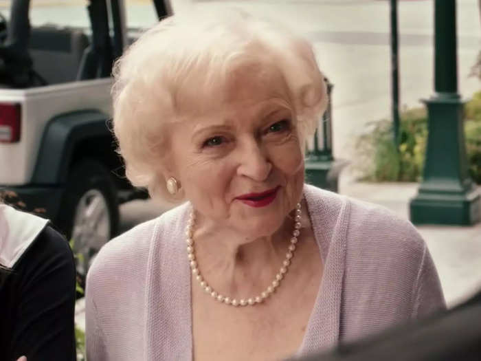 White was Grandma Bunny in "You Again" (2010).