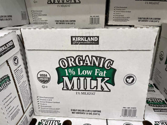 I always buy Kirkland Signature organic low-fat milk when I