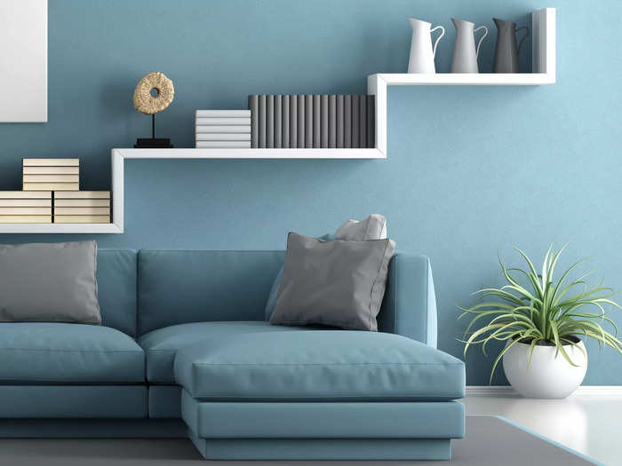 Blue-gray hues can give off negative energy.