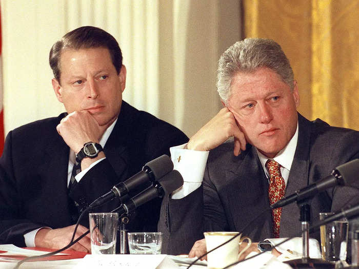 President Bill Clinton and Vice President Al Gore