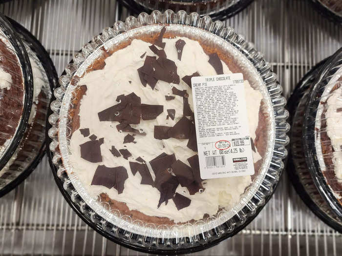 If you have a sweet tooth, check out the triple-chocolate cream pie.