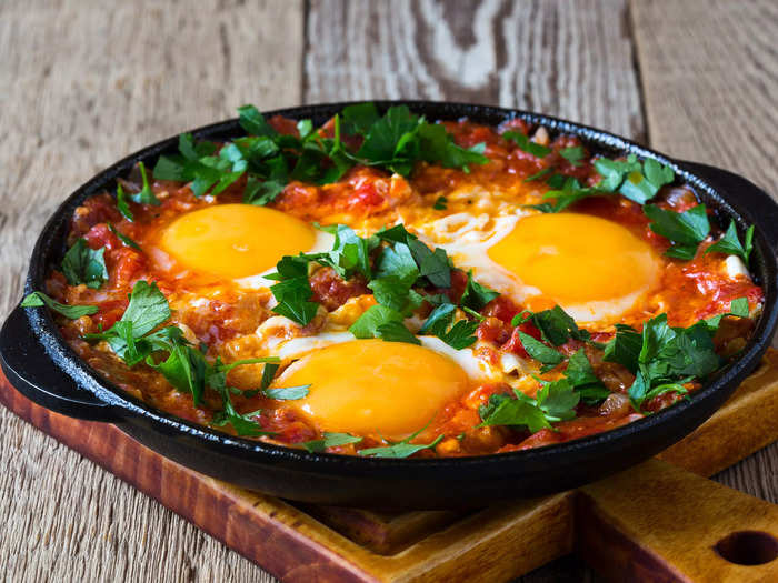 Shakshuka is another filling meal that doesn