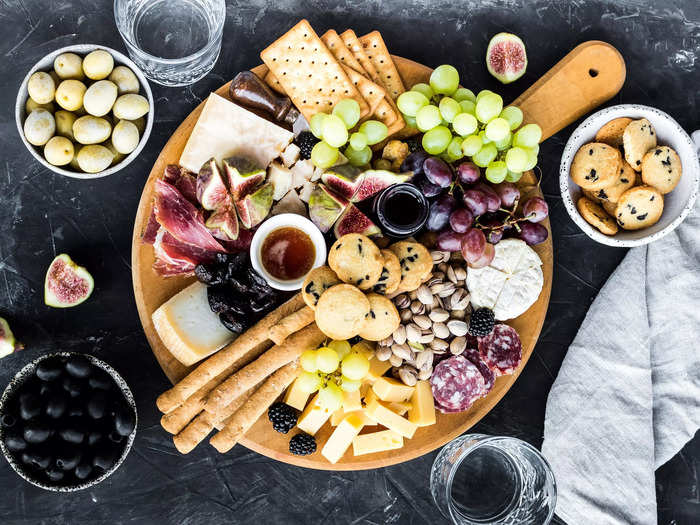 Charcuterie boards are another no-cook dinner and could impress guests.